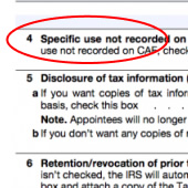 Specific use form 8821