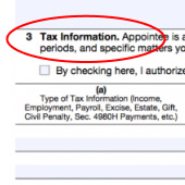 Tax information form 8821